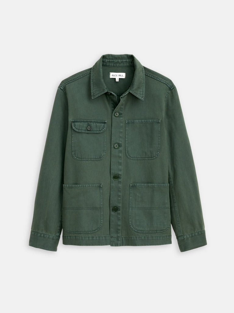 Garment Dyed Work Jacket In Recycled Denim – Alex Mill