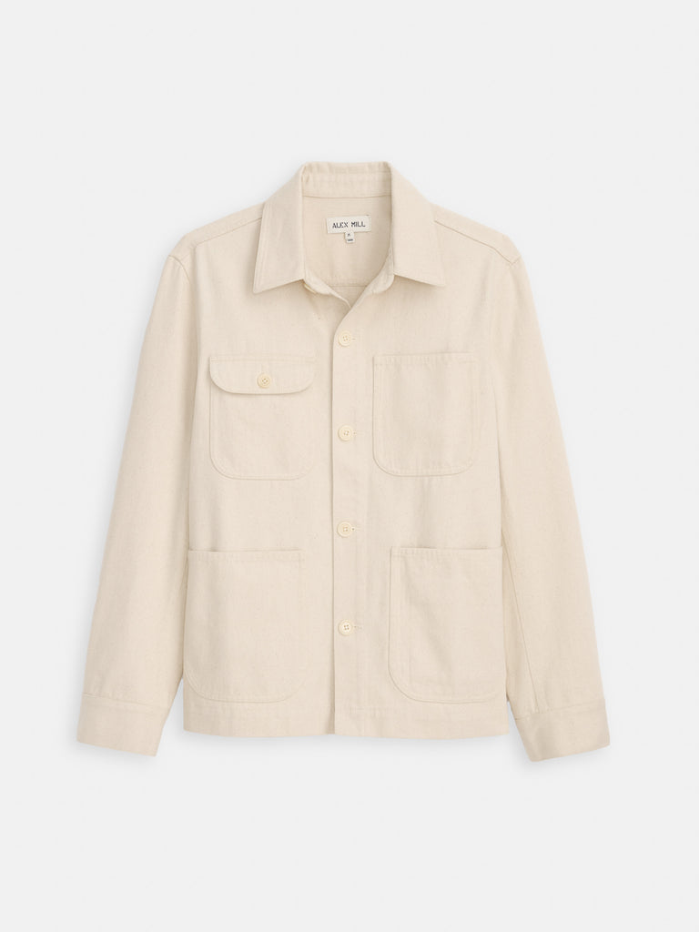Garment Dyed Work Jacket In Recycled Denim – Alex Mill