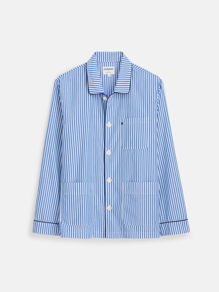 トップス time is on DOUBLE STRIPE REGULAR SHIRT MJ086-3449-BLUE-4922_1024x1024