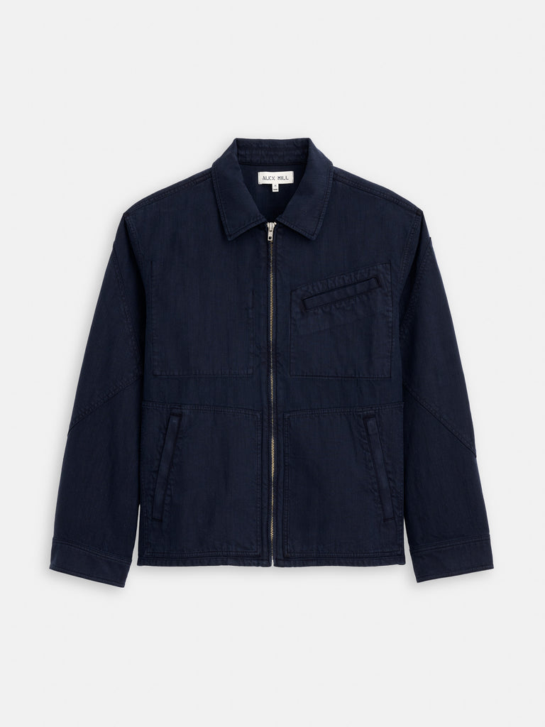 Andre Zip Jacket In Linen Twill – Alex Mill