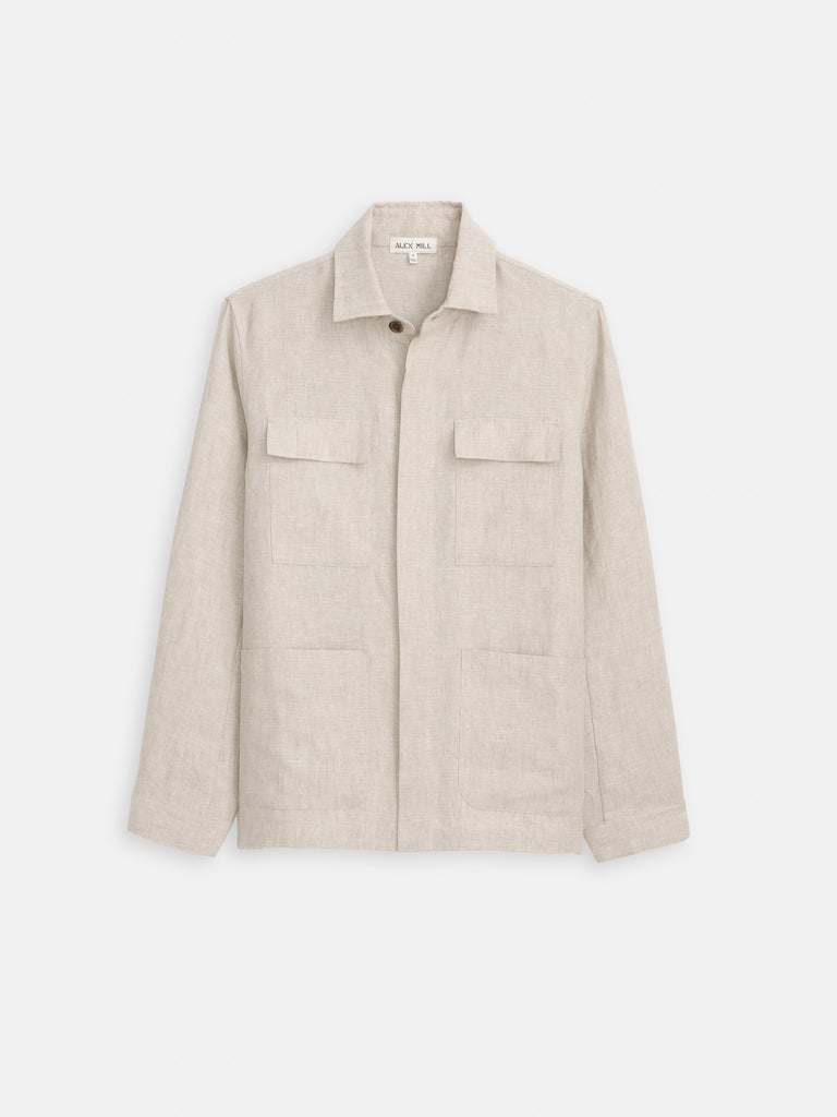 Riviera Work Jacket In Flax Linen – Alex Mill