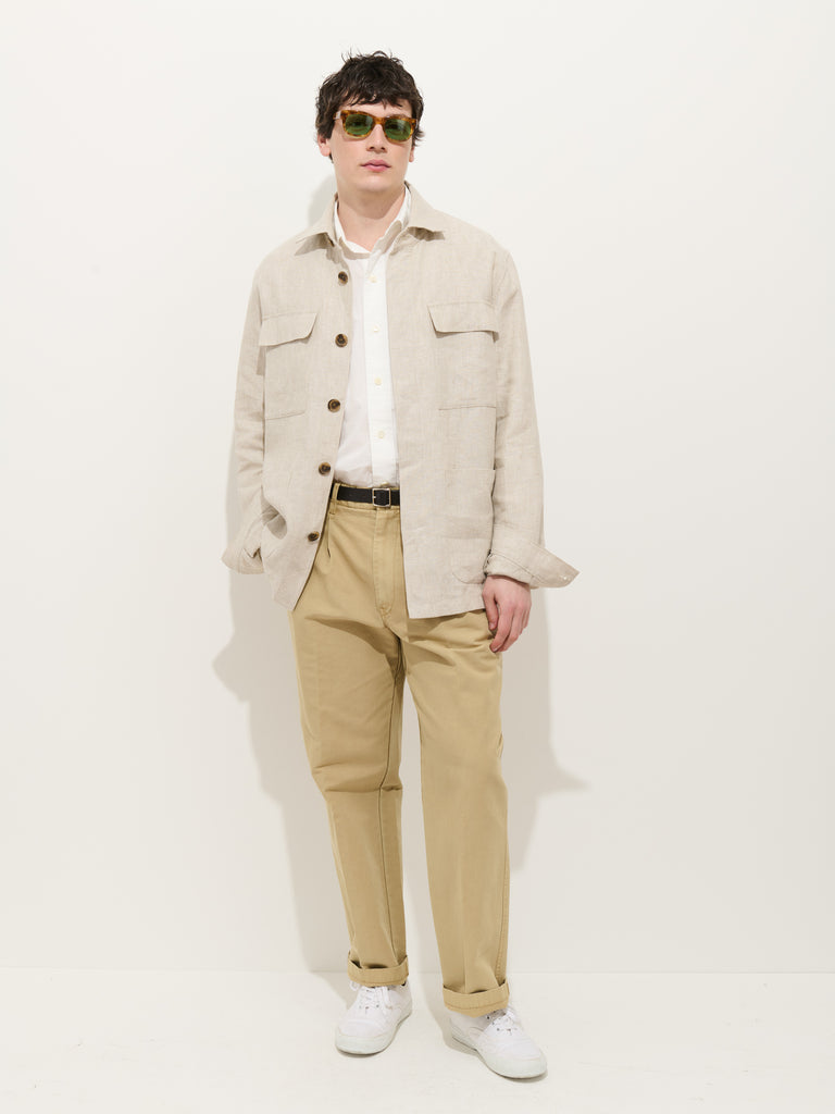 Riviera Work Jacket In Flax Linen – Alex Mill