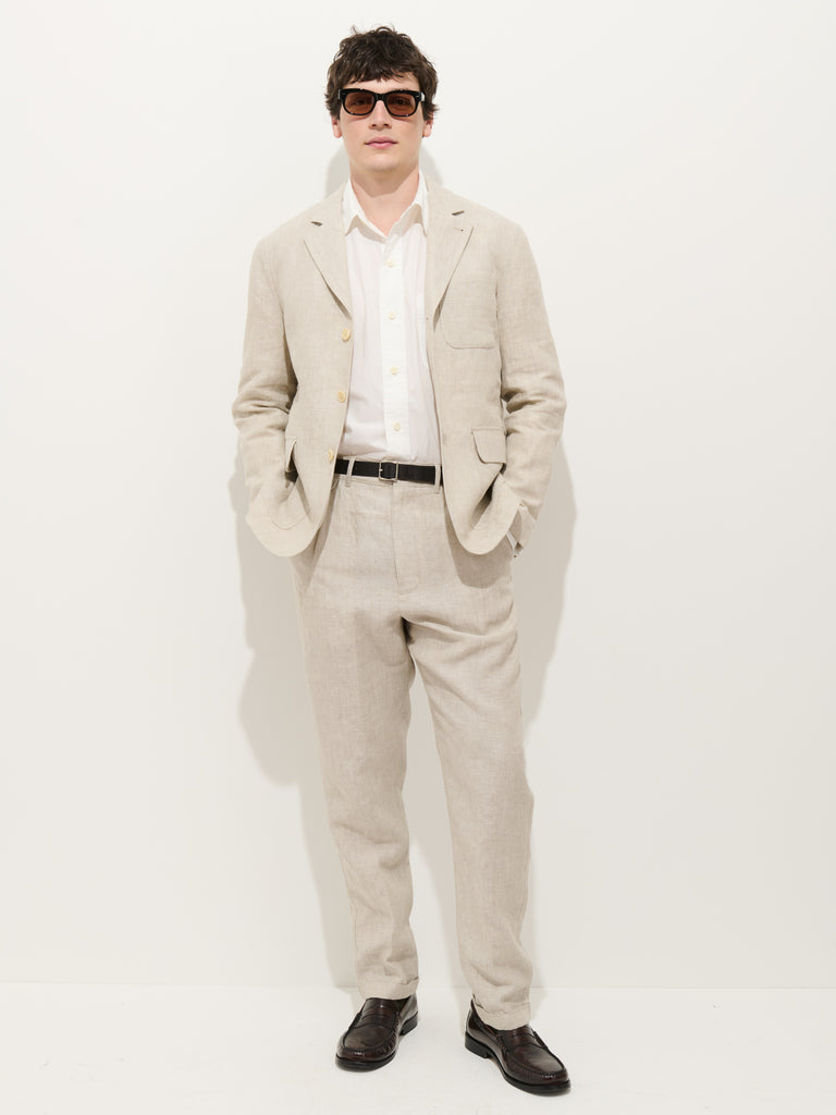 Mercer Linen Jacket In Flax – Alex Mill