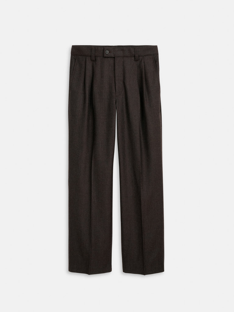Jeremy Pleated Trouser In Wool Flannel – Alex Mill