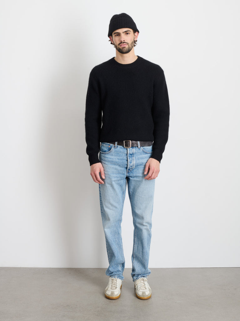 Jordan Sweater In Washed Cashmere – Alex Mill
