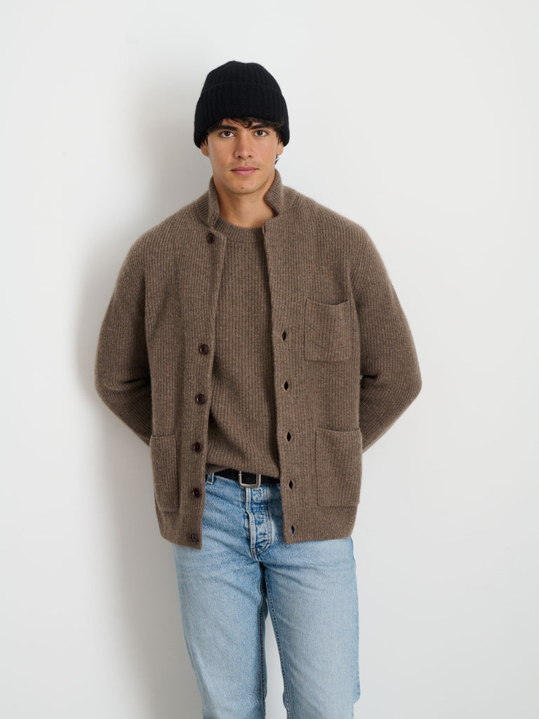 Mitchell Cardigan In Washed Cashmere – Alex Mill