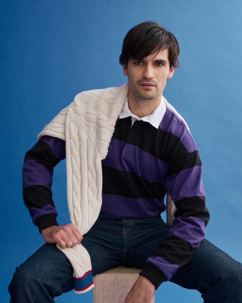 J.Press x Alex Mill Rugby Striped Shirt In Cotton