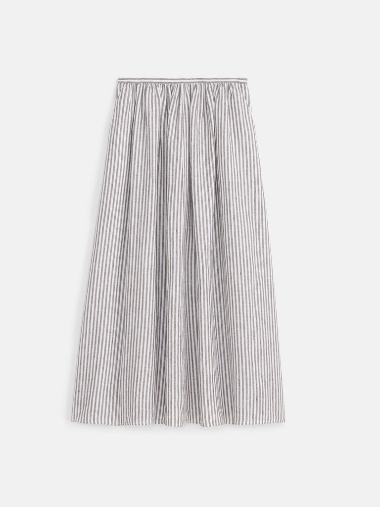 Sarah Striped Skirt In Linen – Alex Mill