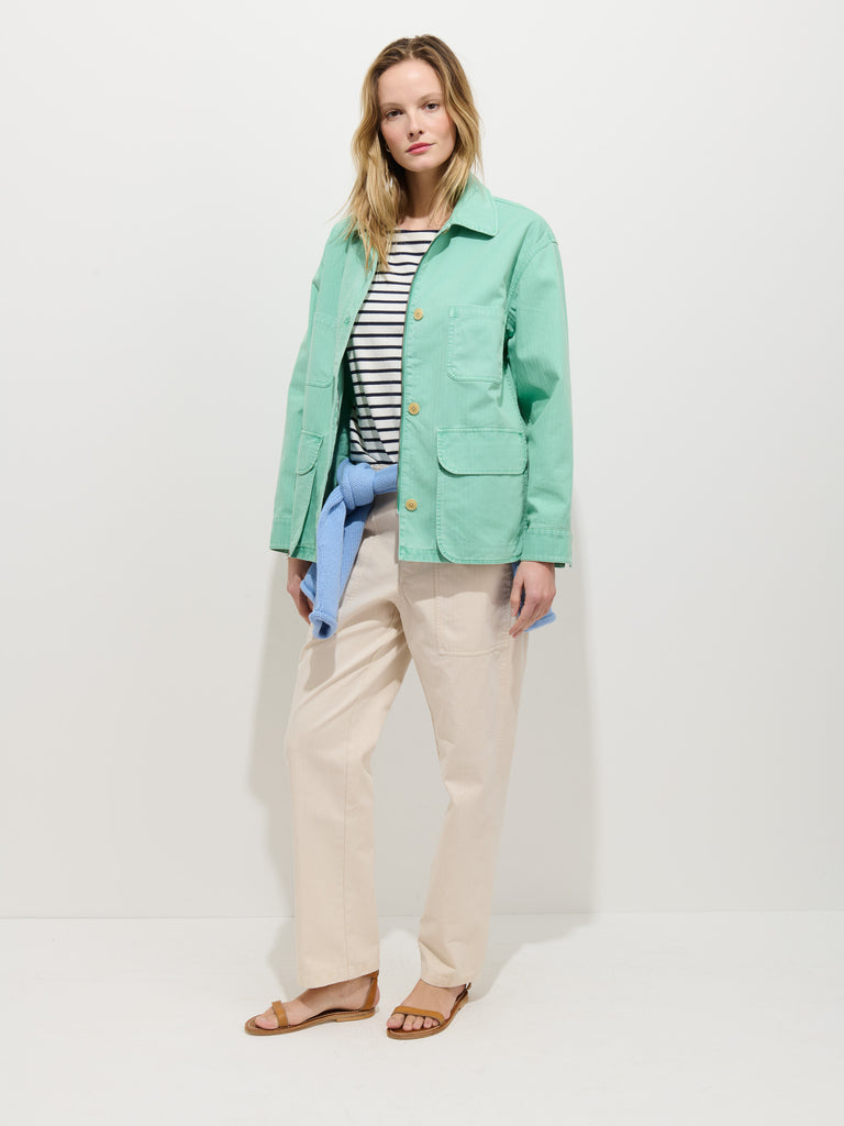 BoTT XL ミントグリーン ジャケット Painter Jacket In Herringbone – Alex Mill
