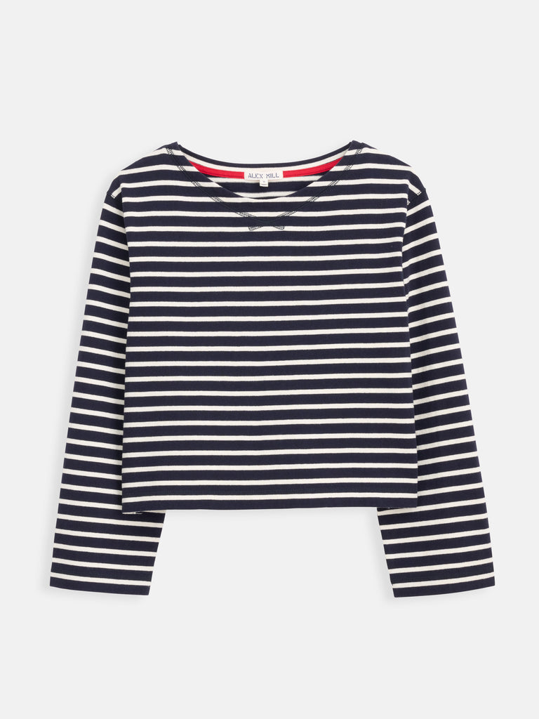 Marseille Boatneck Striped Tee In Cotton – Alex Mill
