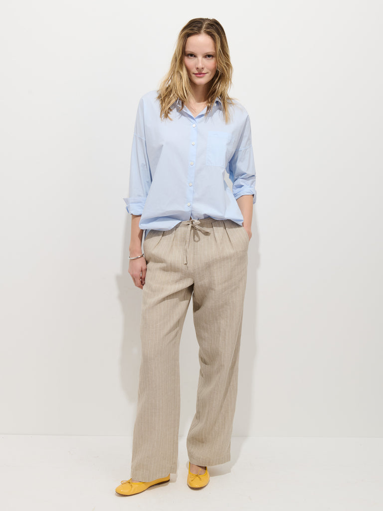 Hudson Pinstripe Pant In Linen – Alex Mill