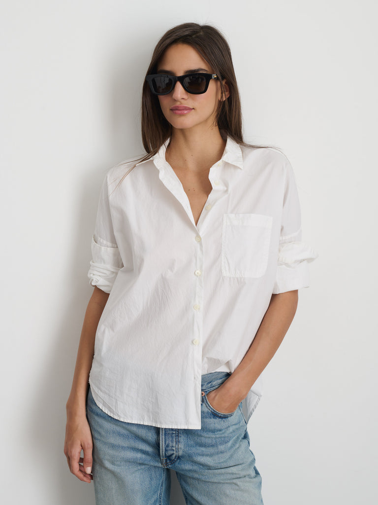 Jo Shirt in Cotton Poplin White / M | Alex Mill Jo Shirt in Cotton Poplin White / M | Alex Mill
