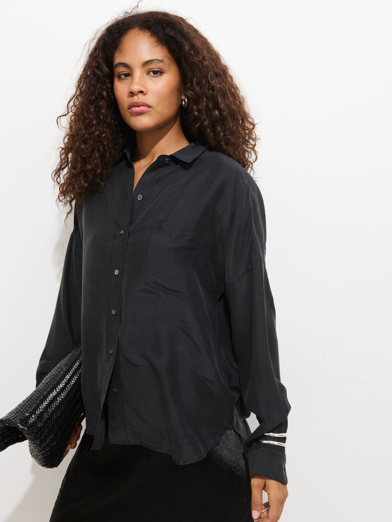 Jo Pocket Shirt In Silk – Alex Mill