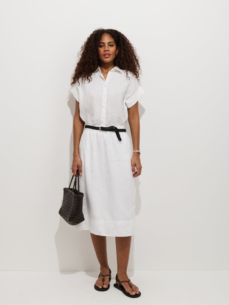 Maddie Skirt In Linen – Alex Mill