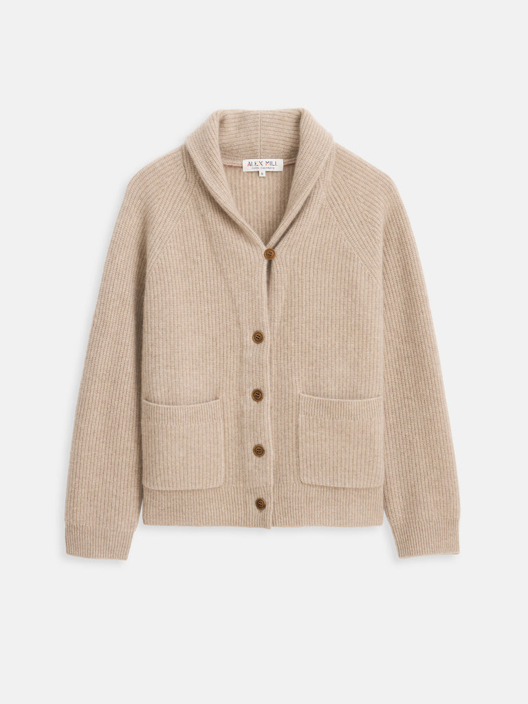 トップス archive retro cashmere cardigan beige St Germain Cardigan In Cashmere – Alex Mill