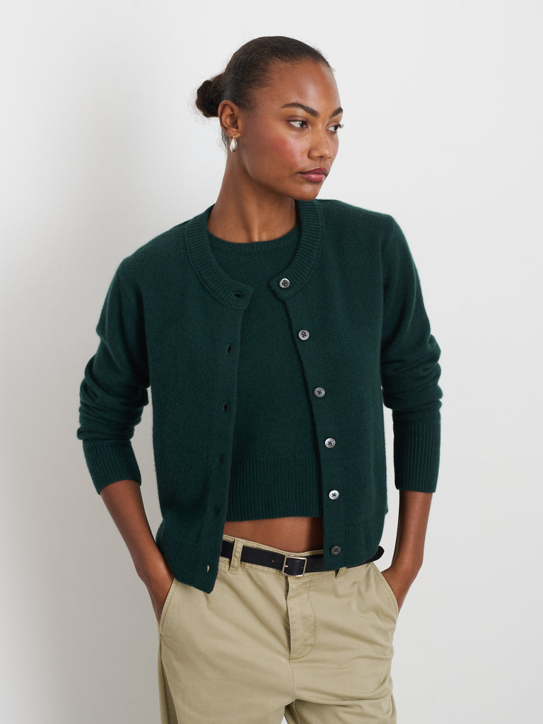 UNCLE’S CARDIGAN/Malachite Button Up Cardigan | OAK + FORT – OAK + FORT USA