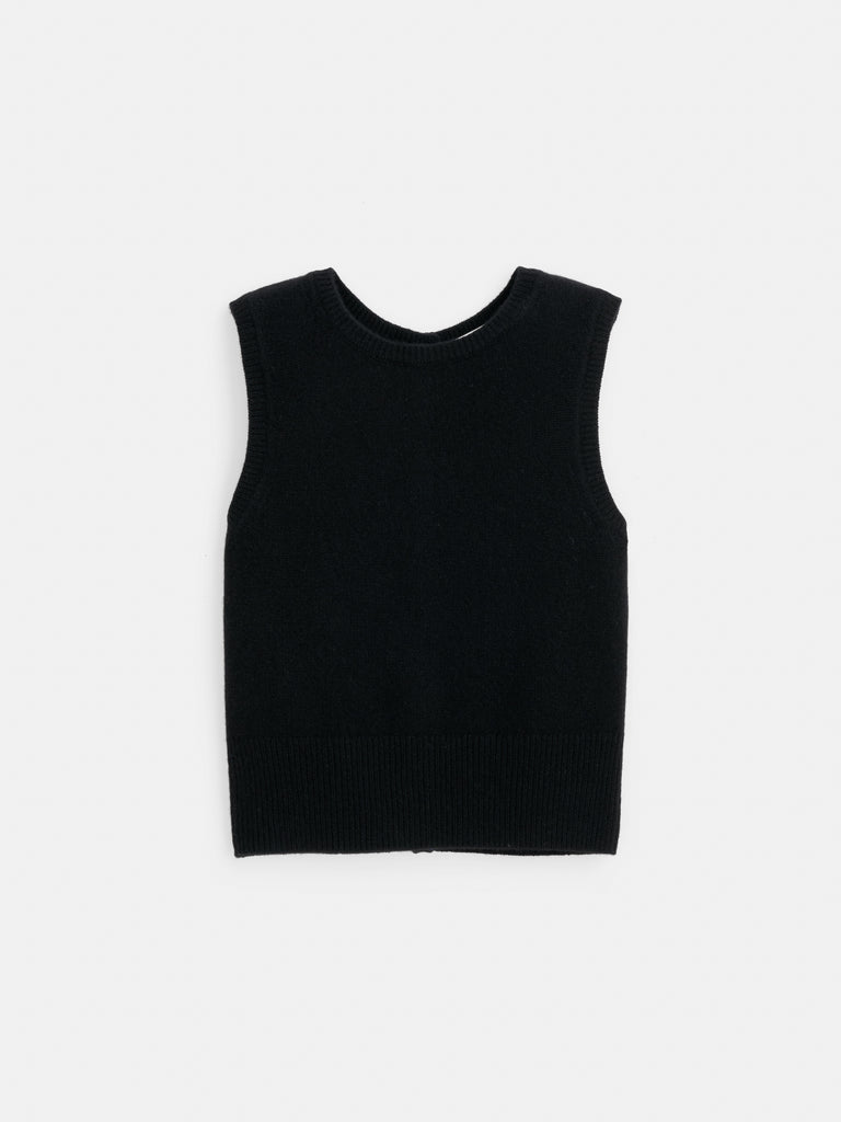 トップス MIKAGE SHIN 24ss Knit Vest Black MIKAGE SHIN 24ss Knit Vest Black