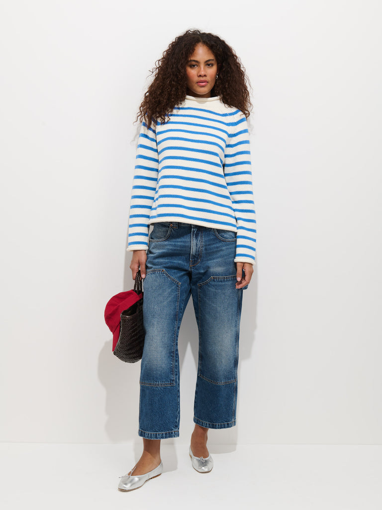 Eastport Striped Rollneck In Cotton – Alex Mill