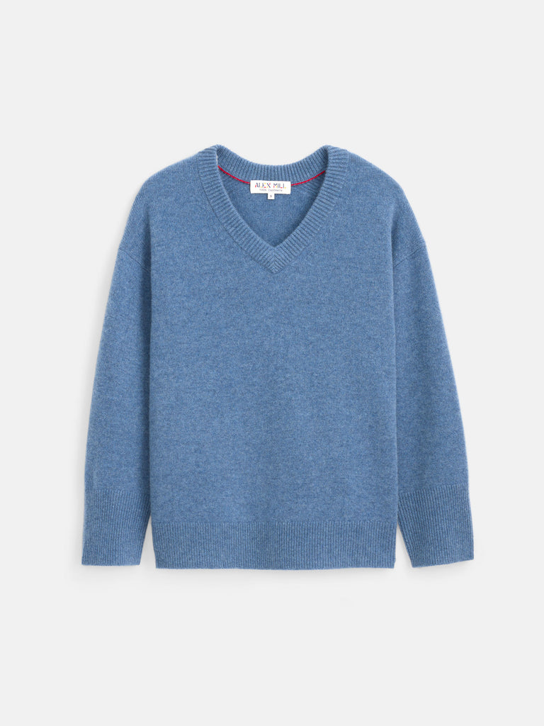 Rowan V-Neck Sweater In Cashmere – Alex Mill