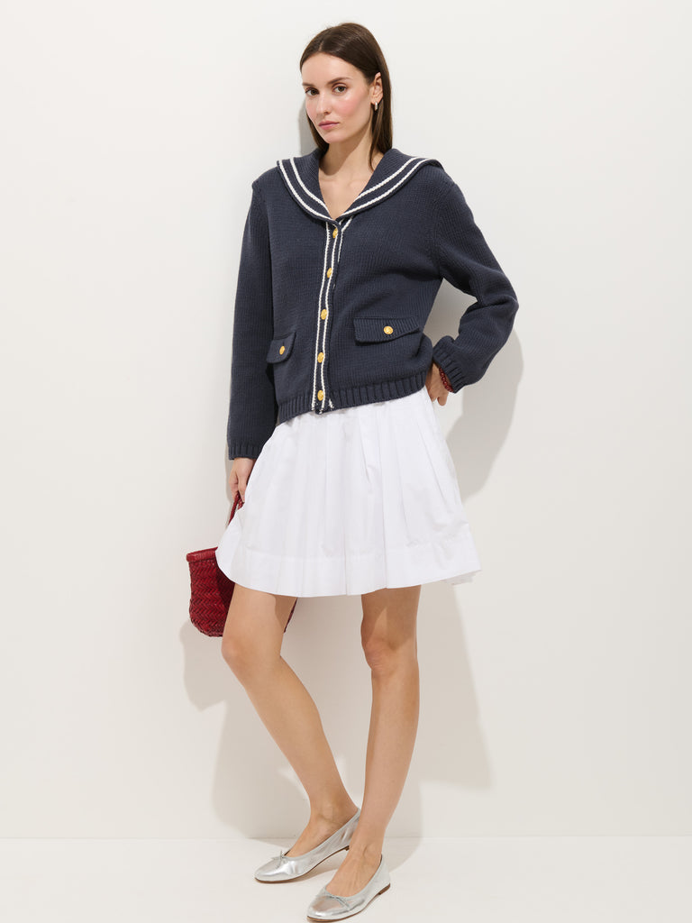 【美品】MARGA SAILOR SUMMER KNIT Cassie Sailor Cardigan In Cotton Blend – Alex Mill