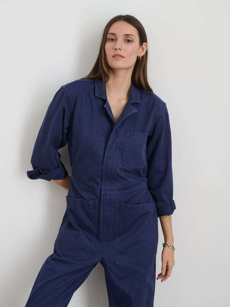 Standard Zip Jumpsuit in Herringbone – Alex Mill