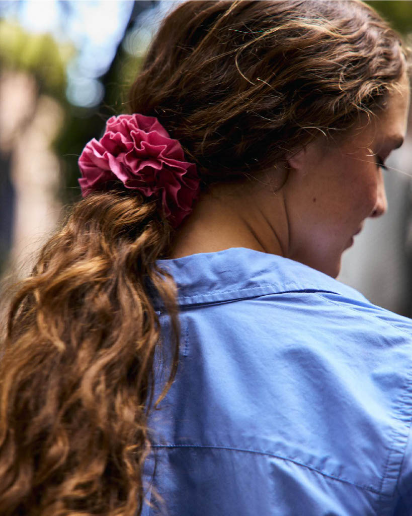 Frisee Scrunchie In Cotton Poplin