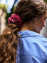 Frisee Scrunchie In Cotton Poplin
