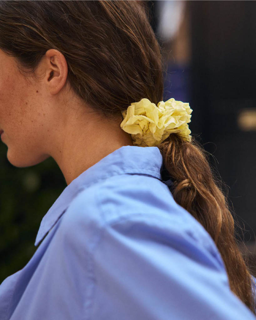Frisee Scrunchie In Cotton Poplin