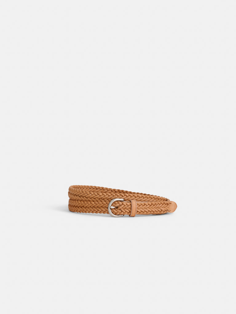 Dragon Diffusion Woven Leather Belt from Alex Mill - $85