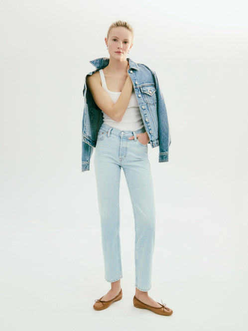 Jane Mid Rise Straight Jean