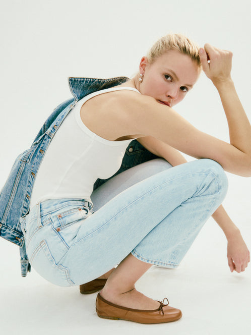 Jane Mid Rise Straight Jean