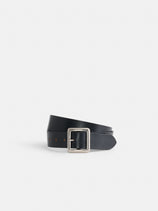 Maximum Henry Albert Wide Square Belt In Black