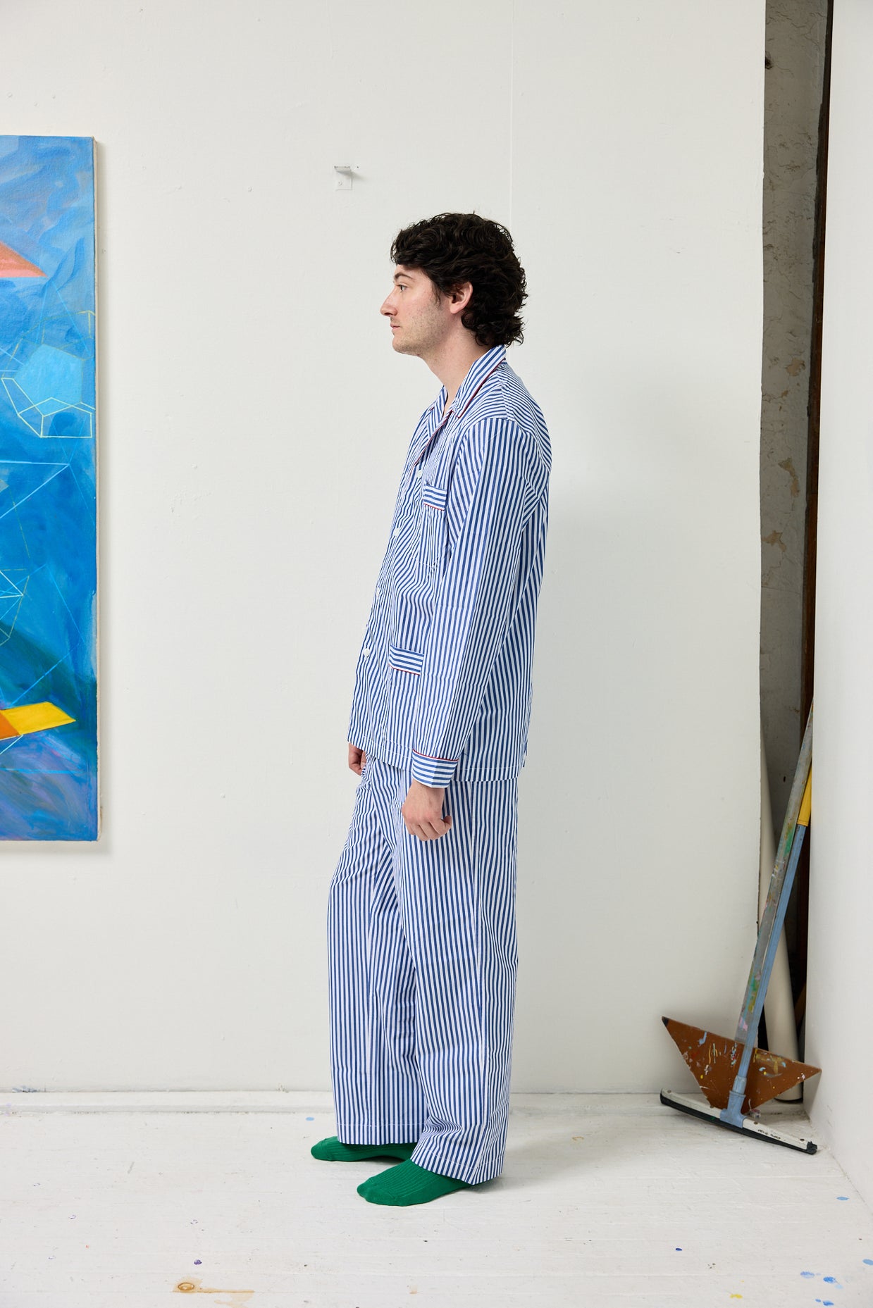 Schostal x Alex Mill Striped Long Sleeve Pajama Set