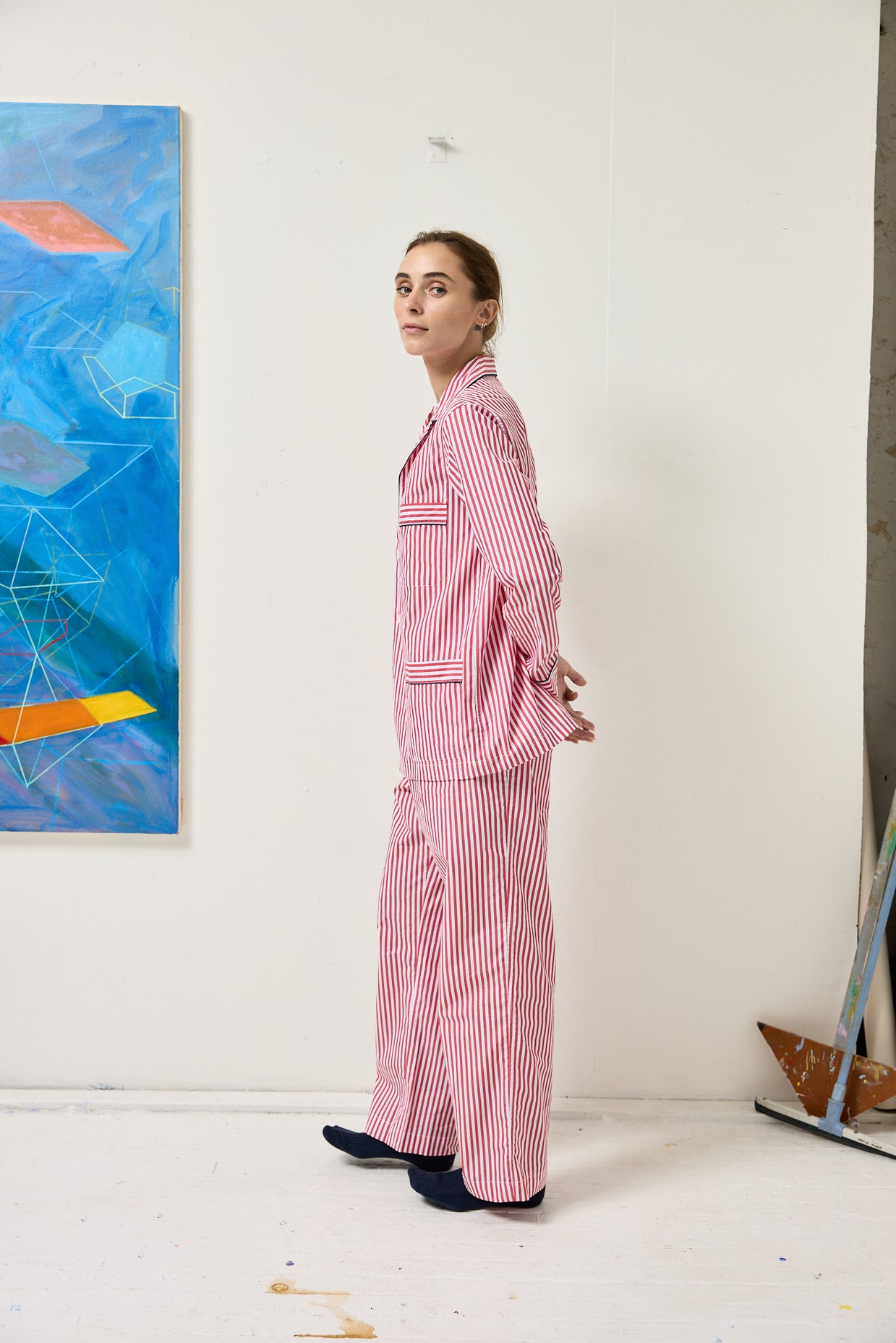 Schostal x Alex Mill Striped Long Sleeve Pajama Set