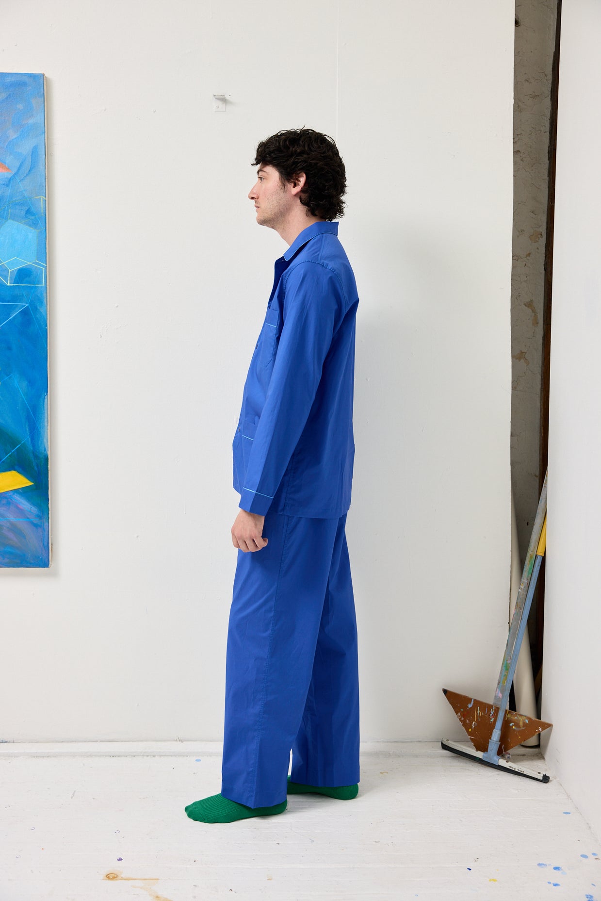 Schostal x Alex Mill Solid Long Sleeve Pajama Set