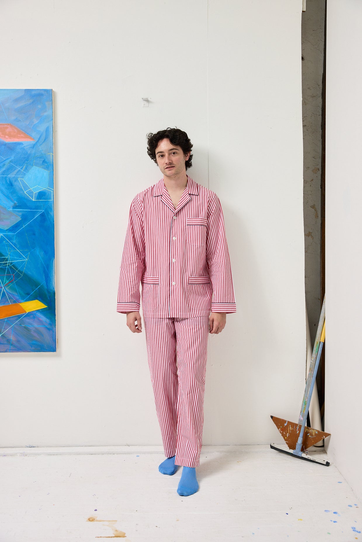 Schostal x Alex Mill Striped Long Sleeve Pajama Set