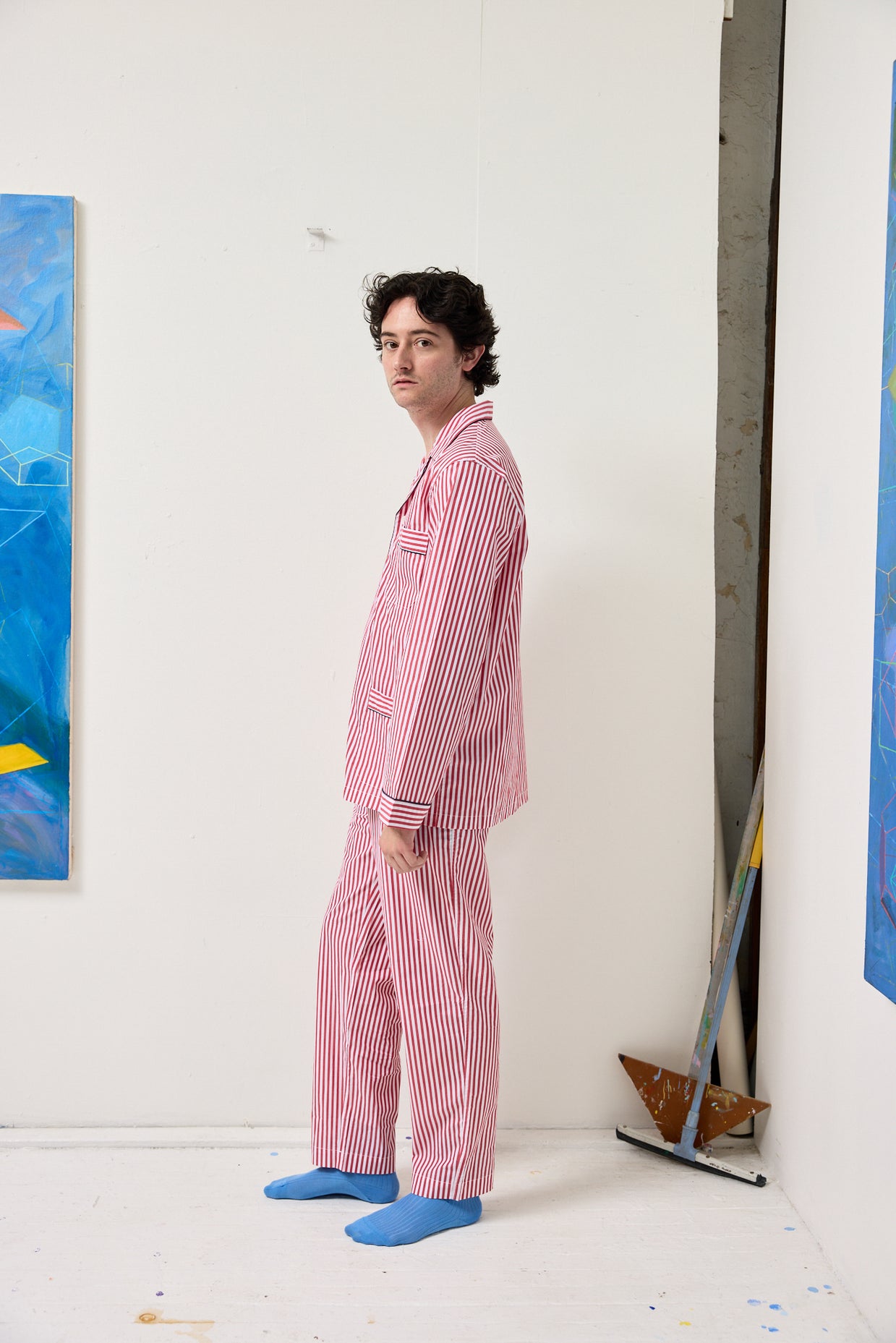 Schostal x Alex Mill Striped Long Sleeve Pajama Set