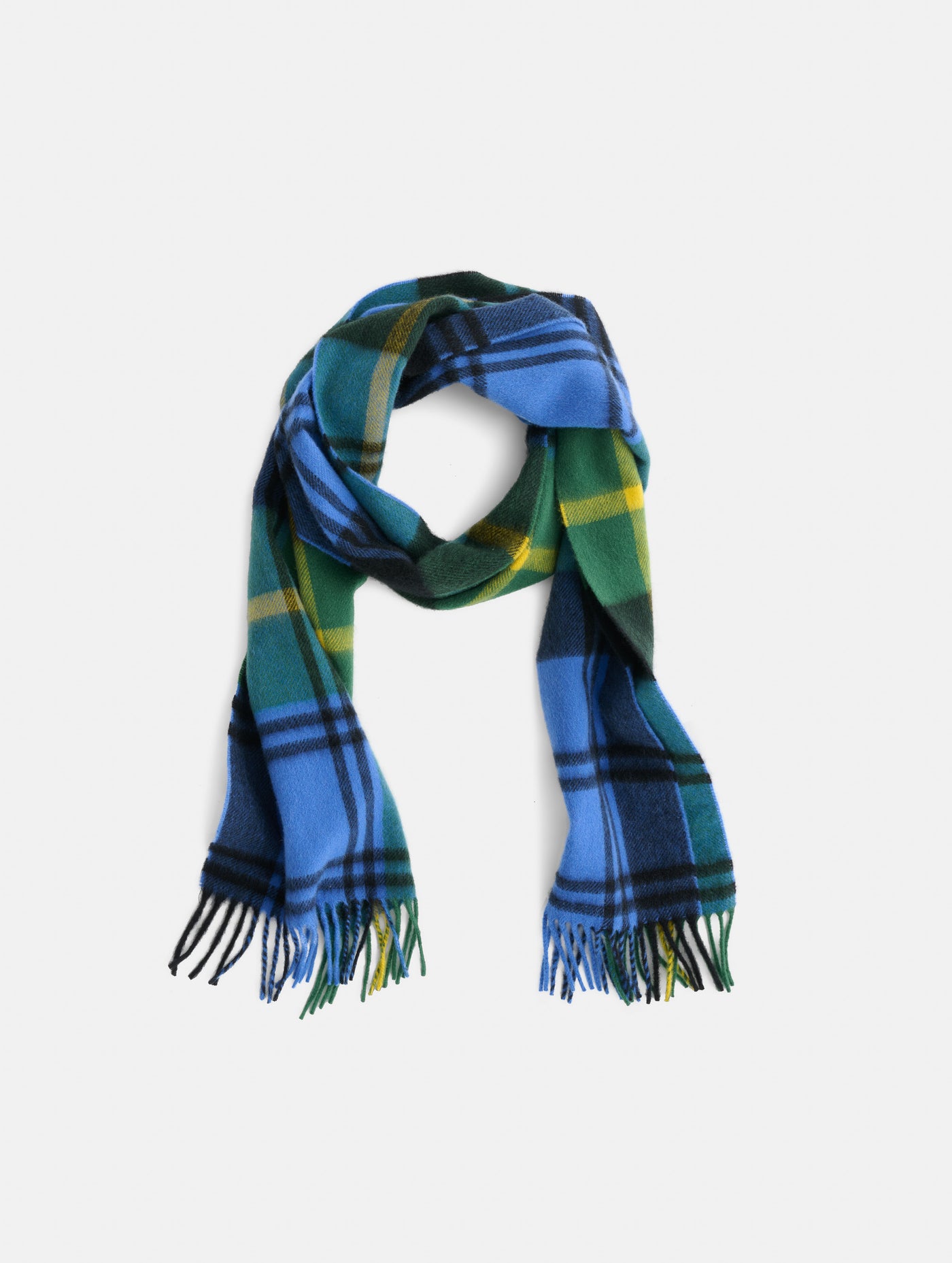Joshua Ellis Plaid Scarf In Cashmere