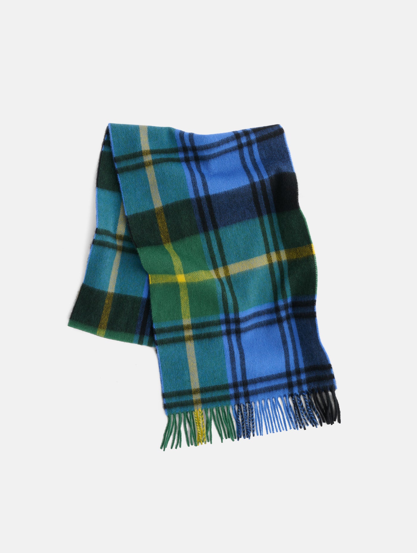 Joshua Ellis Plaid Scarf In Cashmere