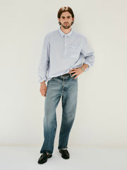 Am Relaxed Straight 5 Pocket Jean In Antique Indigo