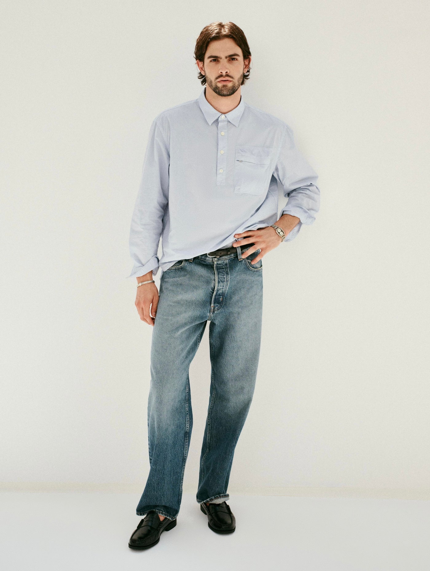 Am Relaxed Straight 5 Pocket Jean Antique Indigo / 33 | Alex Mill Am Relaxed Straight 5 Pocket Jean Antique Indigo / 33 | Alex Mill
