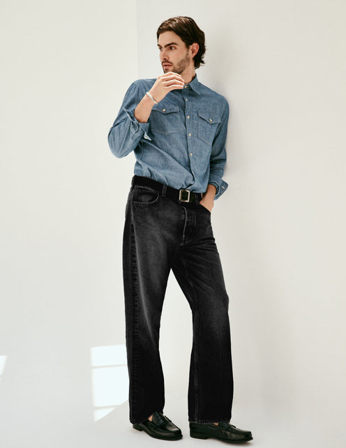 AM Relaxed Straight 5 Pocket Jean