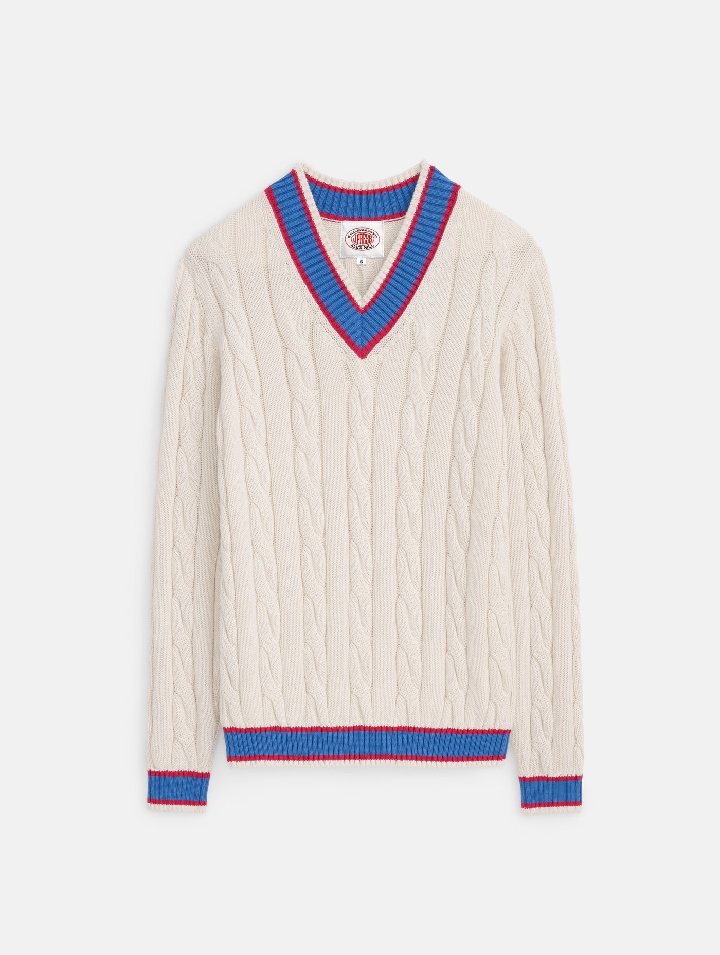 J.Press x Alex Mill Cricket Cable Sweater In Cotton