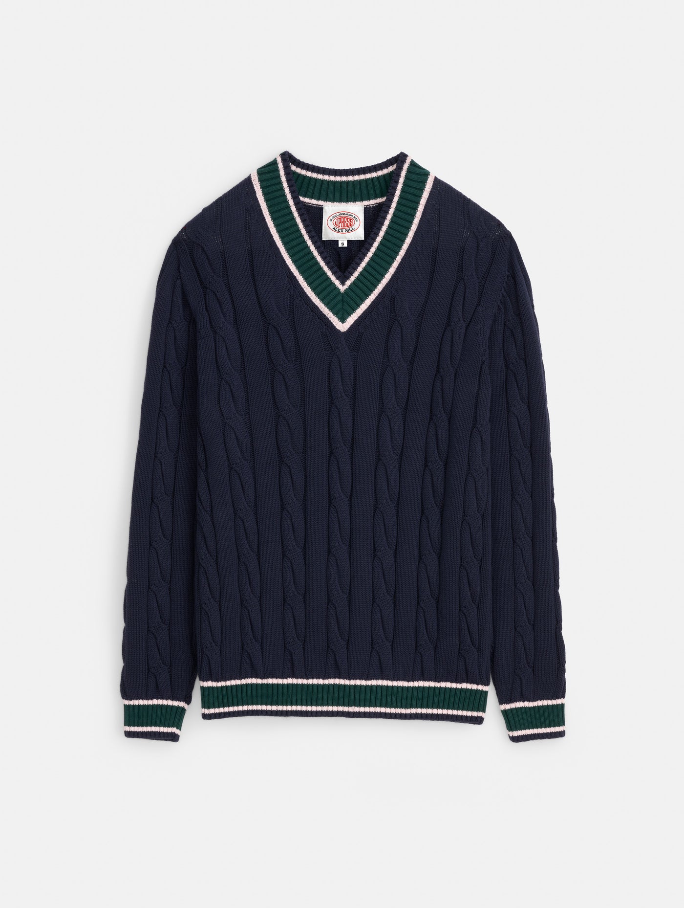 J.Press x Alex Mill Cricket Cable Sweater In Cotton