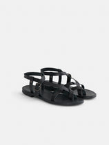 La Botte Gardiane Croisette Sandal In Black