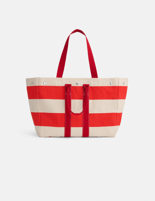 The Perfect Striped Weekend Tote