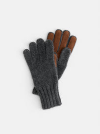 Cashmere Leather Palm Gloves