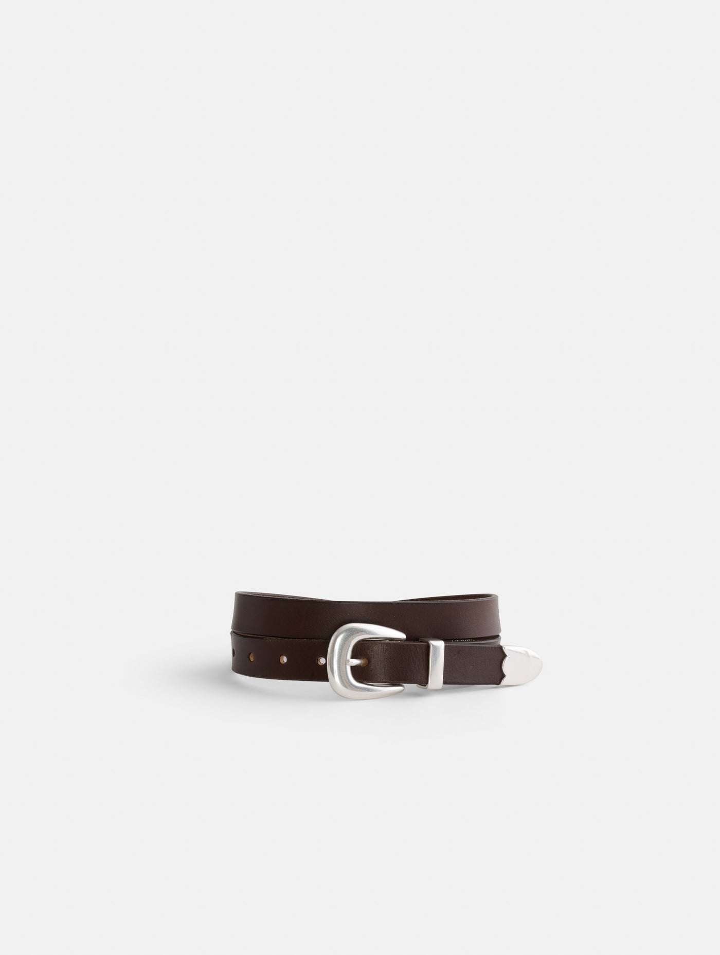 Alex Mill | Maximum Henry Slim 3 Piece Belt Dark Brown / 28 Alex Mill | Maximum Henry Slim 3 Piece Belt Dark Brown / 28