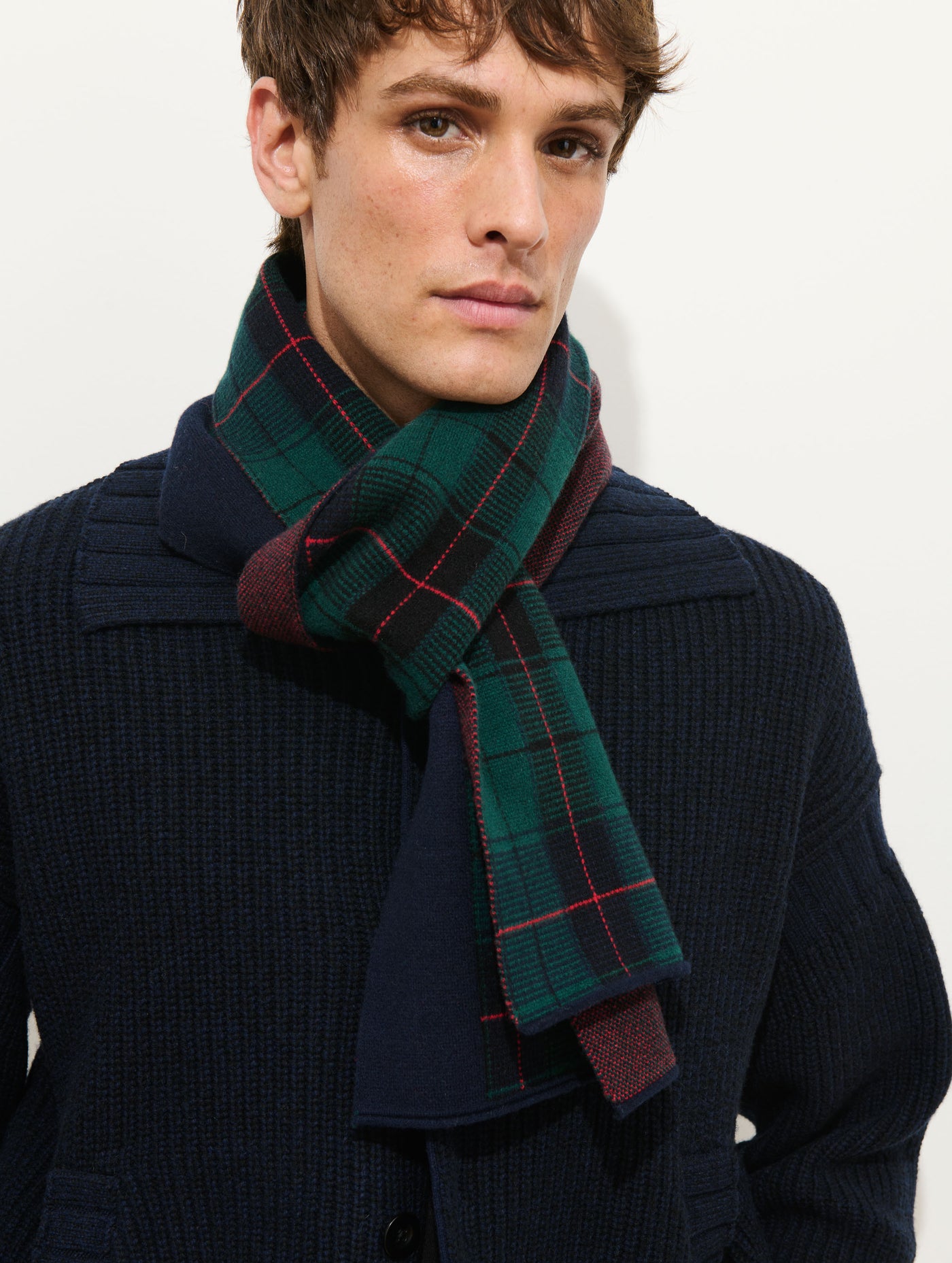 Alex Tartan Sweater Scarf