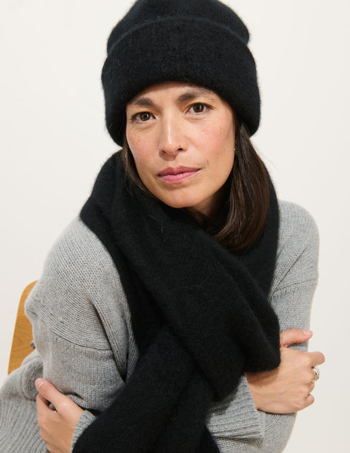 Beanie In Brushed Cashmere